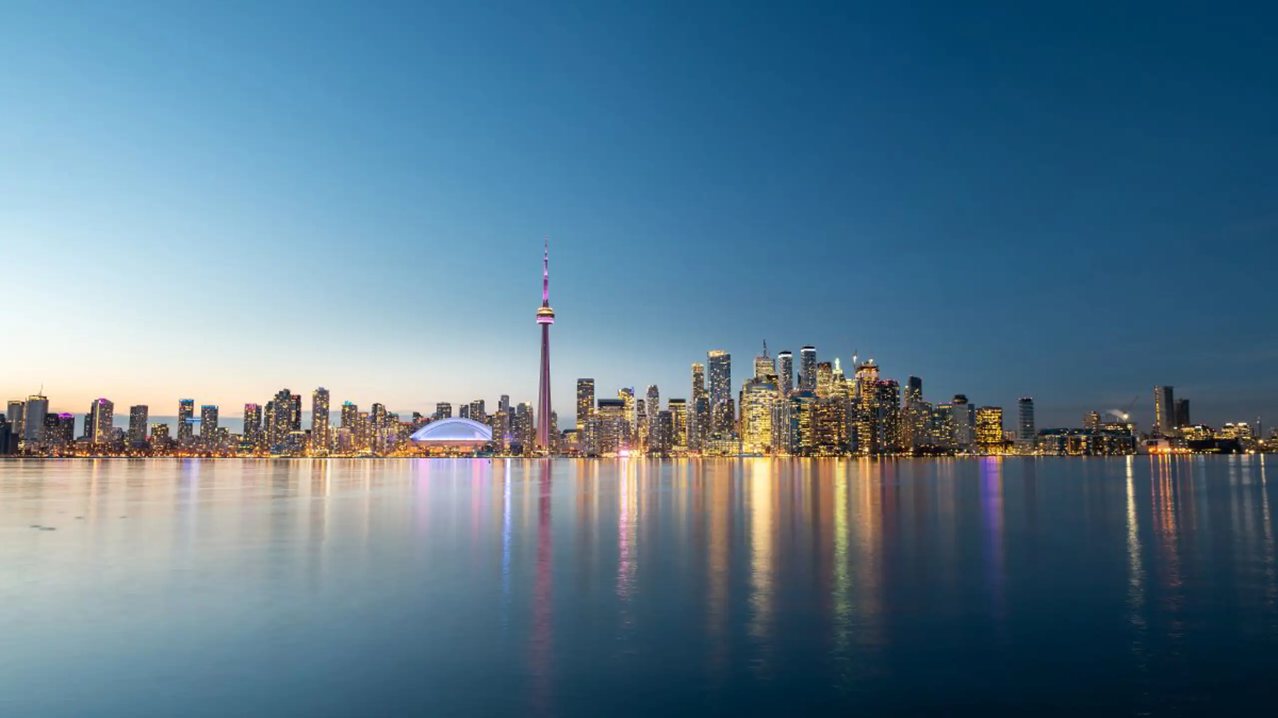 Toronto City Skyline At Night Ontario Canada 2023 11 27 05 30 08 Utc