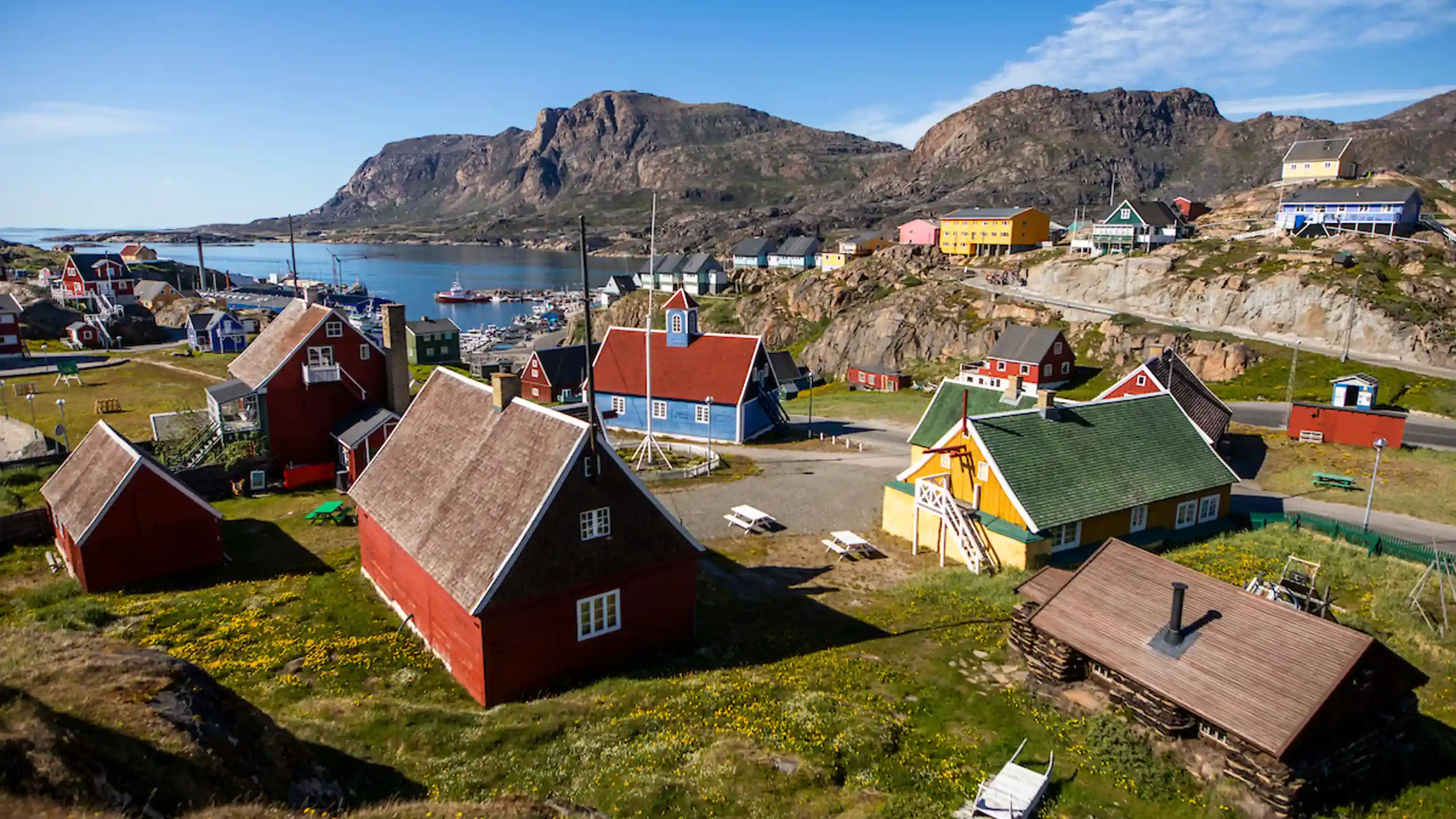 View Of Sisimiut In Summer. Photo Aningaaq Rosing Carlsen Visit Greenland