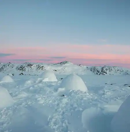 World Of Greenlands Igloos. Photo Trevor Traynor, Visit Greenland
