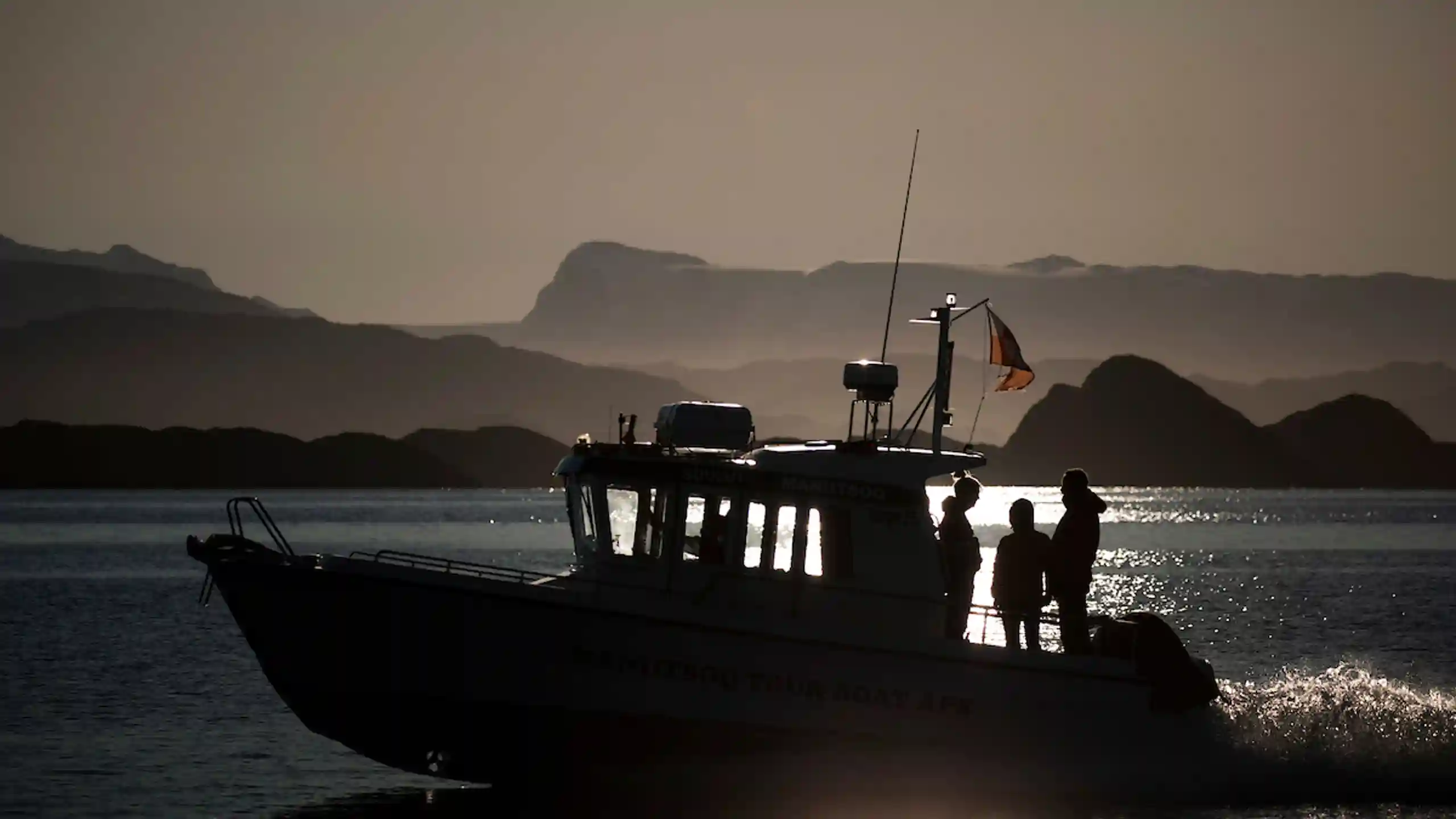 Silhuet Of A Sailing Boat Tour In Destination Acrtic Circle. Photo By Aningaaq Rosing Carlsen