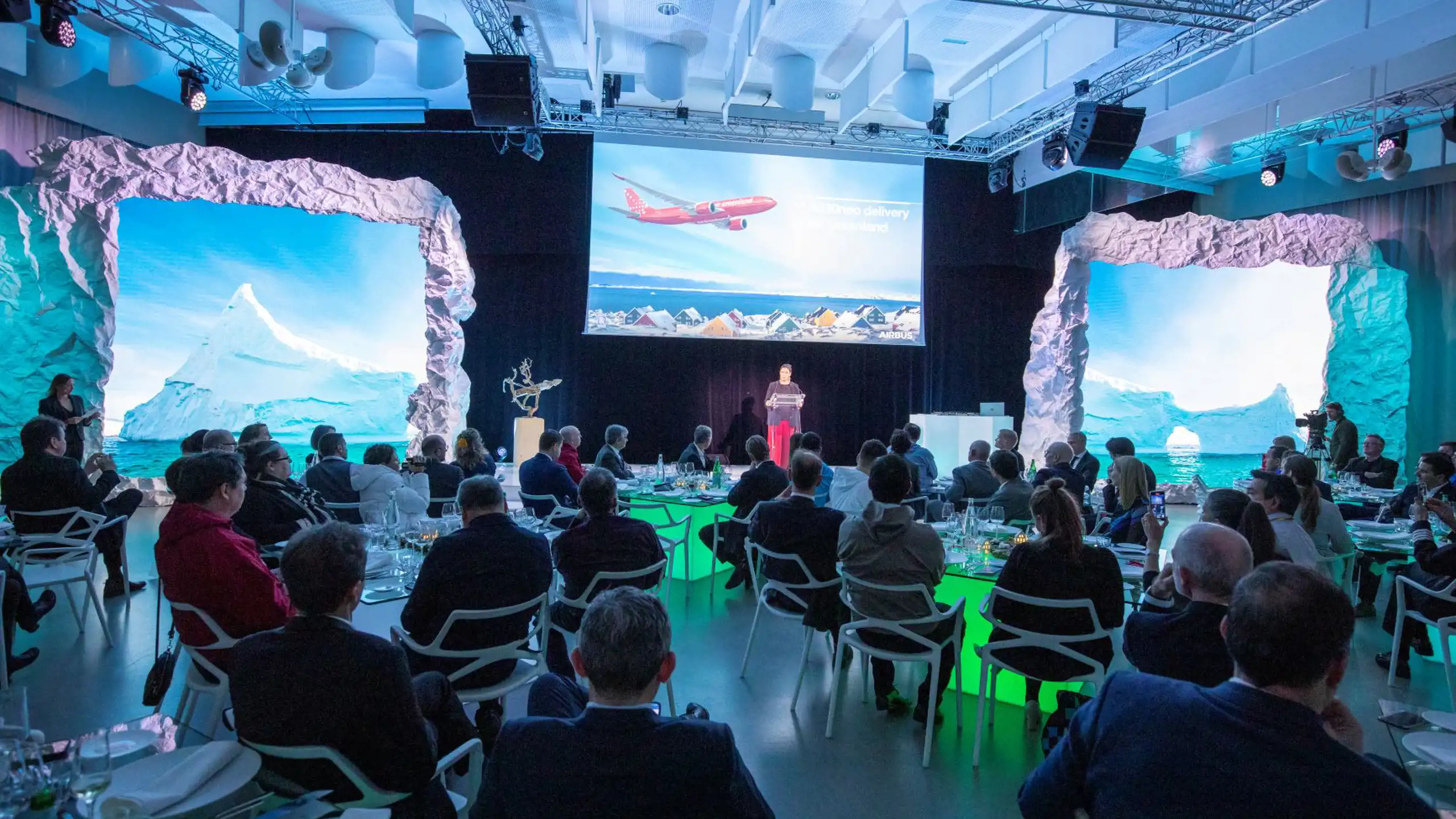Airbus arrangede et event i Toulouse for at markere overleveringen af Tuukkaq til Air Greenland