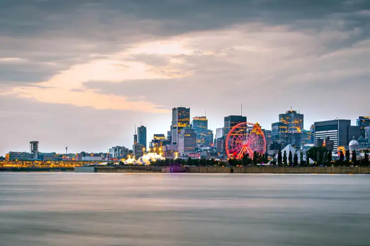 Montreal City Skyline During Sunset With Waterfron 2024 12 05 11 20 26 Utc