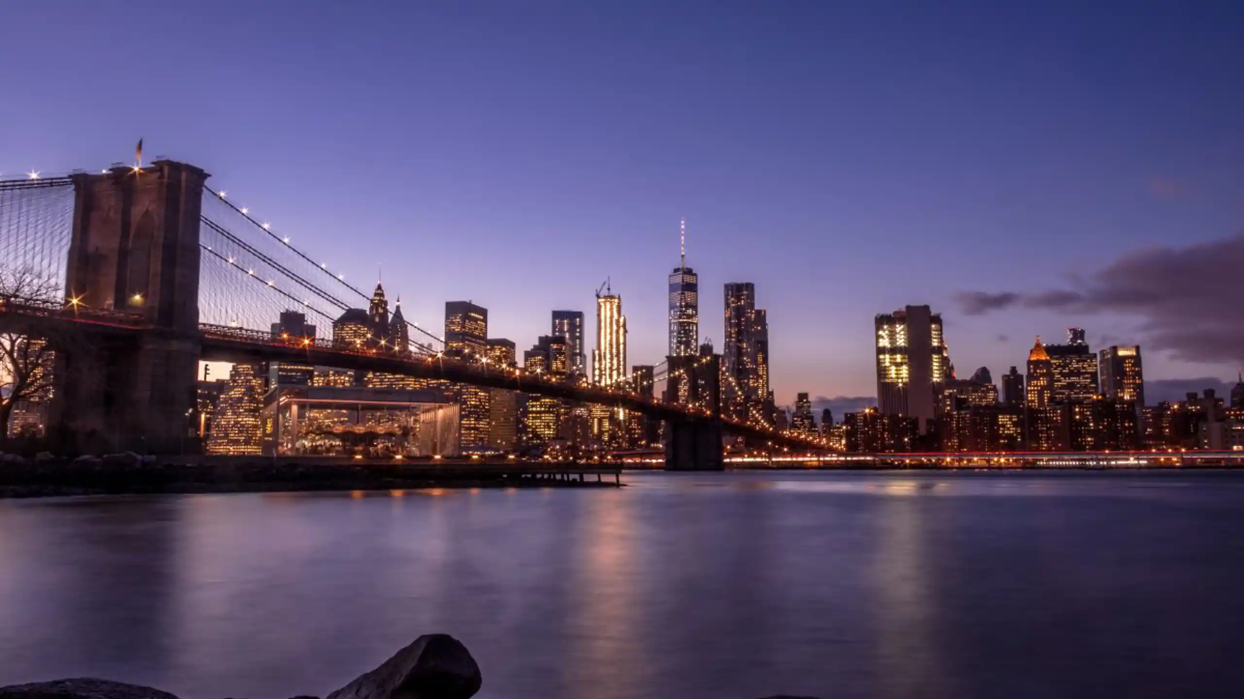 Brooklyn Bridge And Manhattan Skyline At Sunset 2023 11 27 05 33 35 Utc (2)