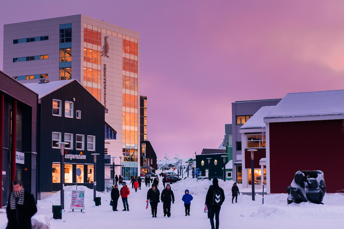 Shopping Street Of Nuuk. Photo Rebecca Gustafsson , Visit Greenland