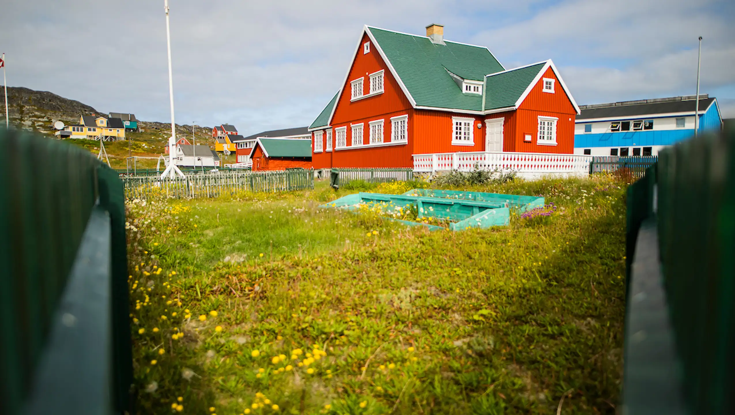 House With Backyard In Paamiut. Photo Aningaaq R. Carlsen, Visit Greenland