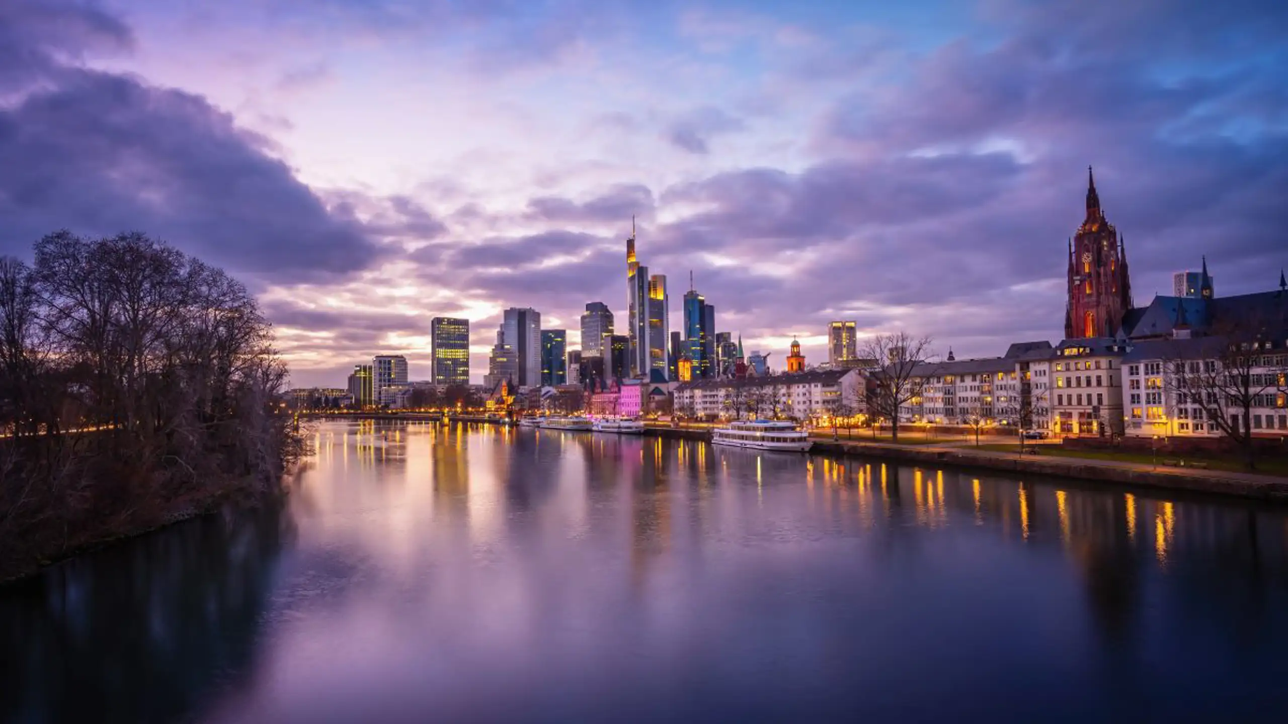 Beautiful Frankfurt Skyline With Purple Light Fr 2023 11 27 04 56 39 Utc