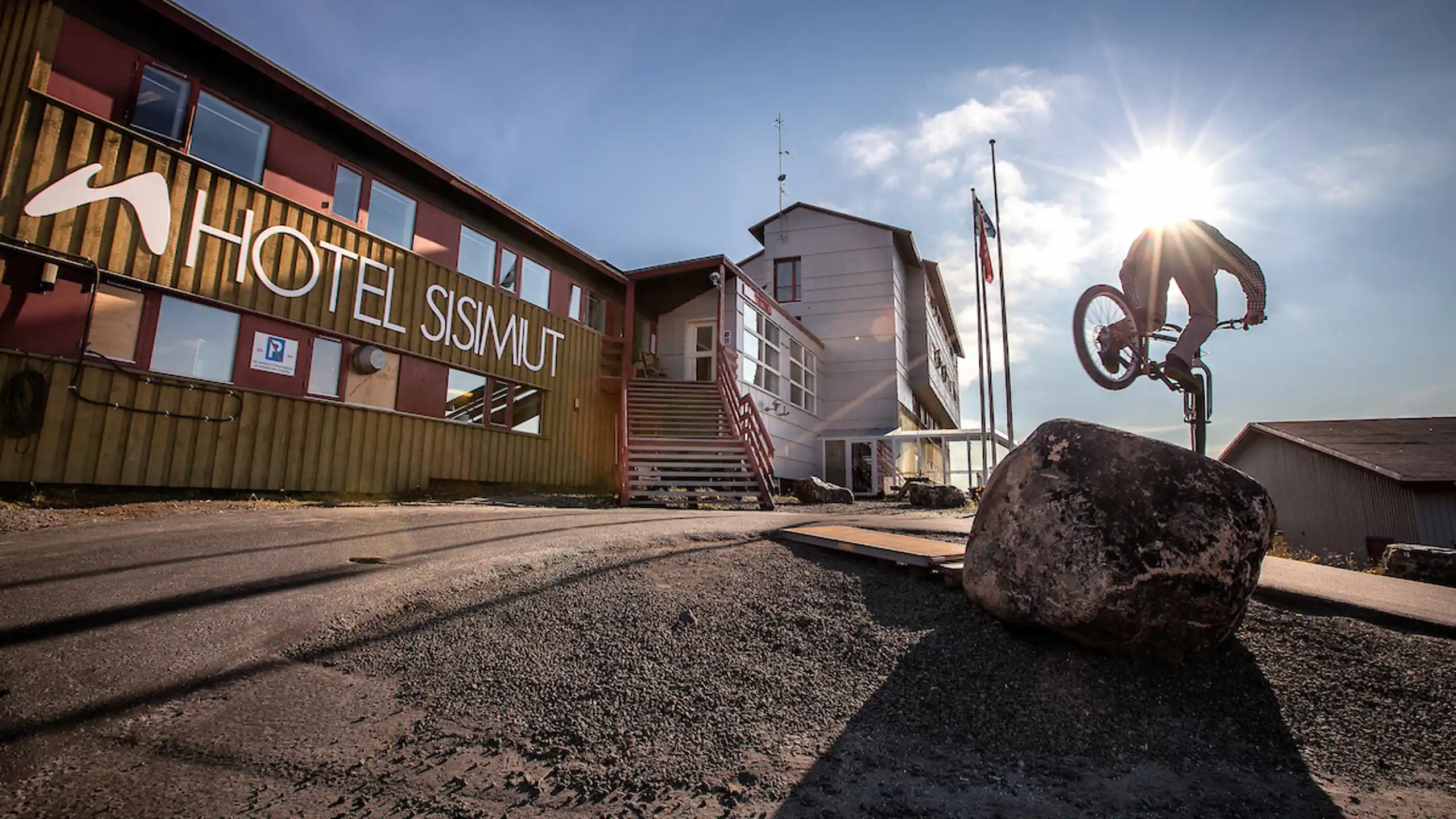 Trial Biking With Petr Kraus By Hotel Sisimiut In Greenland