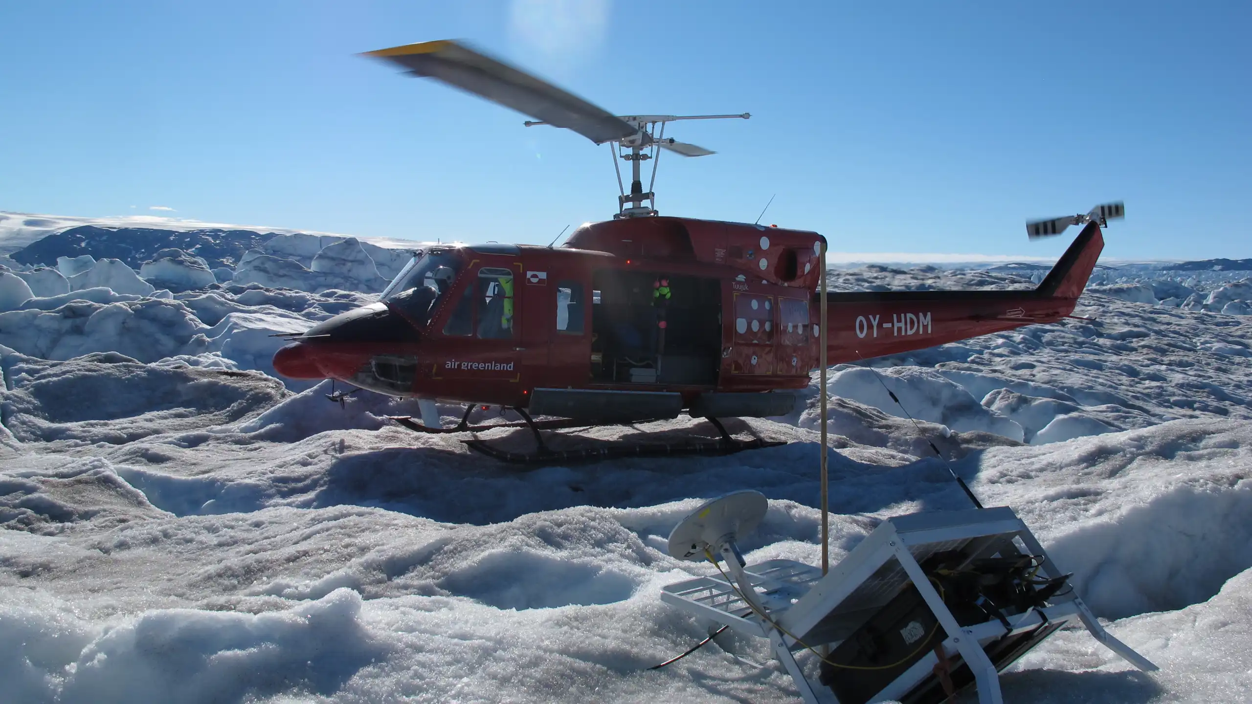 Sommer på indlandsisen, 20 kilometer øst for Kangia, sydøst for Ilulissat isbred i 2021. Foto: Finn Lennert