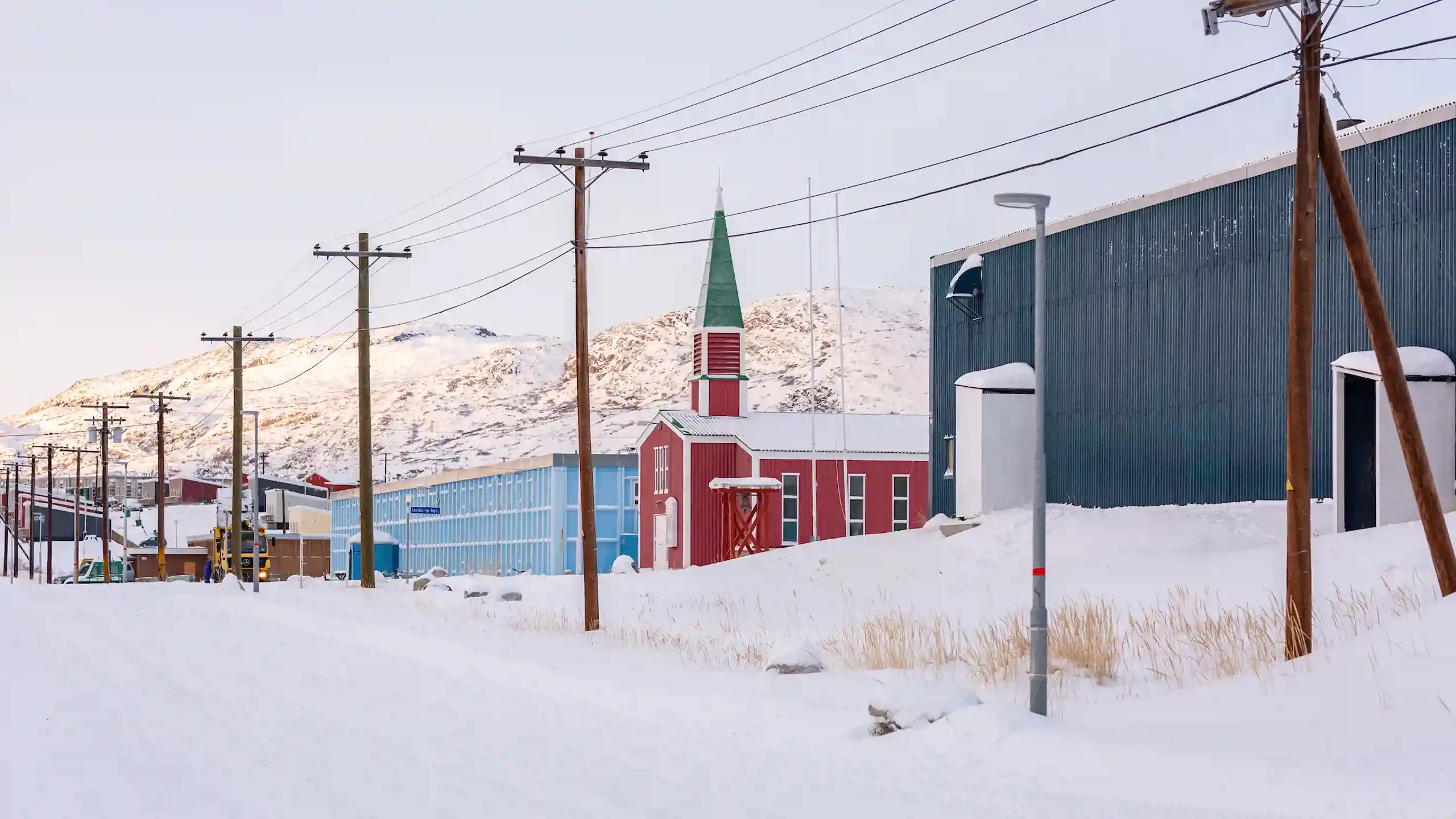 Kangerlussuaq Church At Snowy Road. Photo Filip Gielda, Visit Greenland (1)