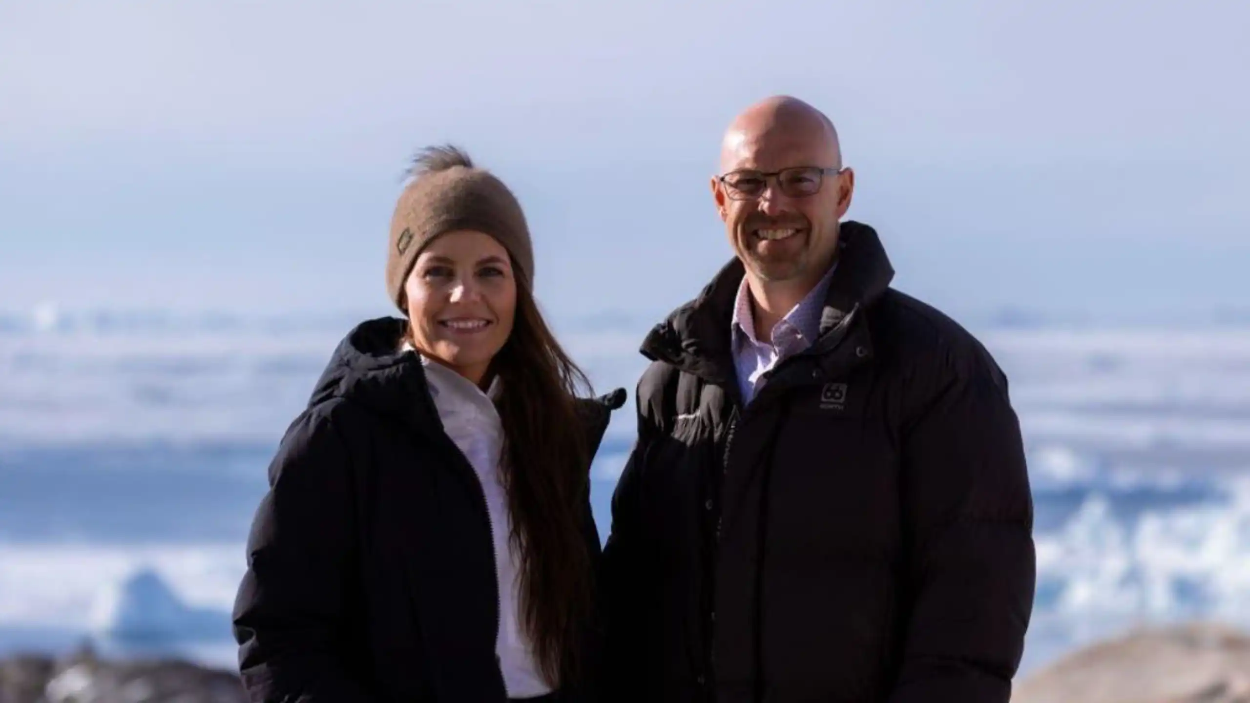 Visit Greenlands administrerende direktør, Anne Nivíka Grødem og Air Greenland koncernens administrerende direktør, Jacob Nitter Sørensen. Foto: Visit Greenland