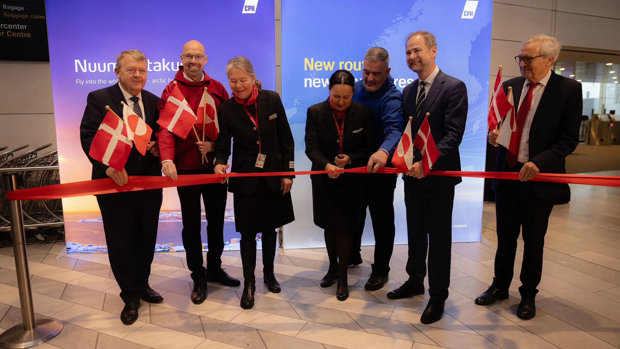 Fra venstre; Lars Løkke Rasmussen, Jacob Nitter Sørensen, Sofie-Kathrine Holm, Siff Hjorth, Kim Kielsen, Nicolai Wammen og Lars Nørby Johansen