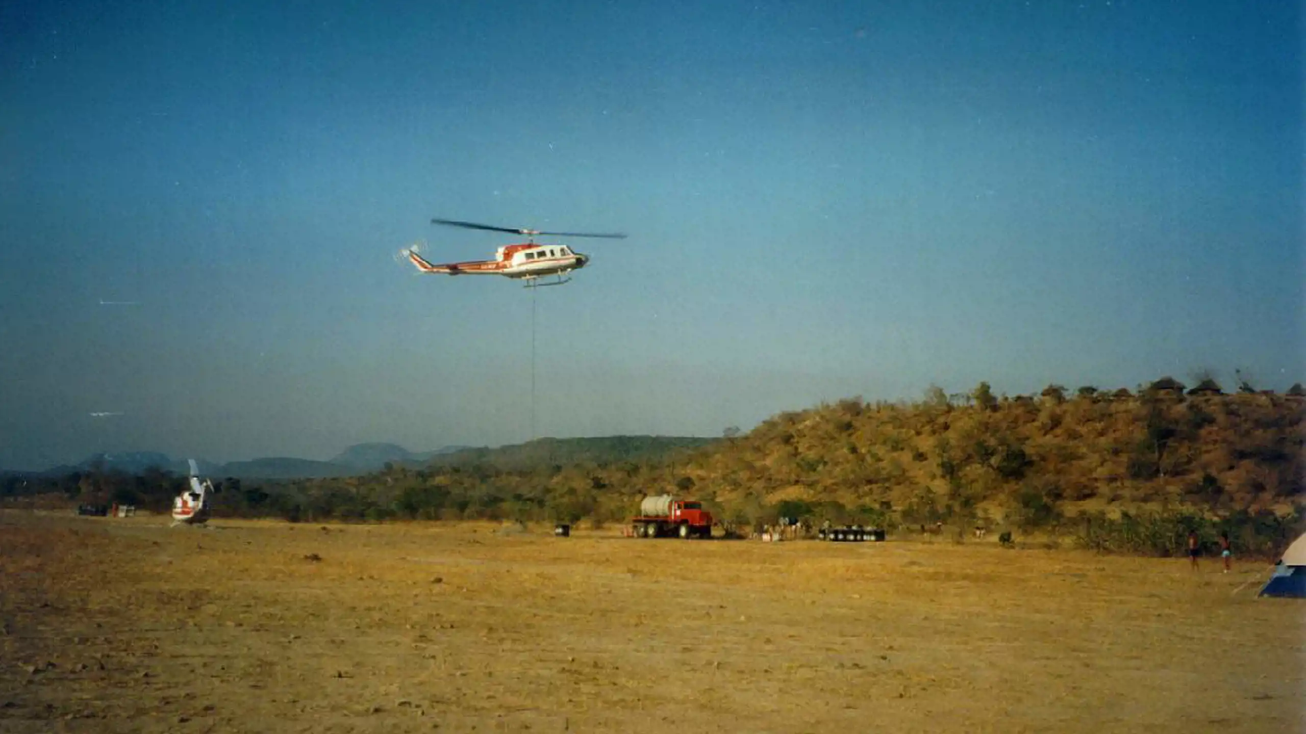 B212 opererede i Zimbabwe i Afrika Foto: Arkiv