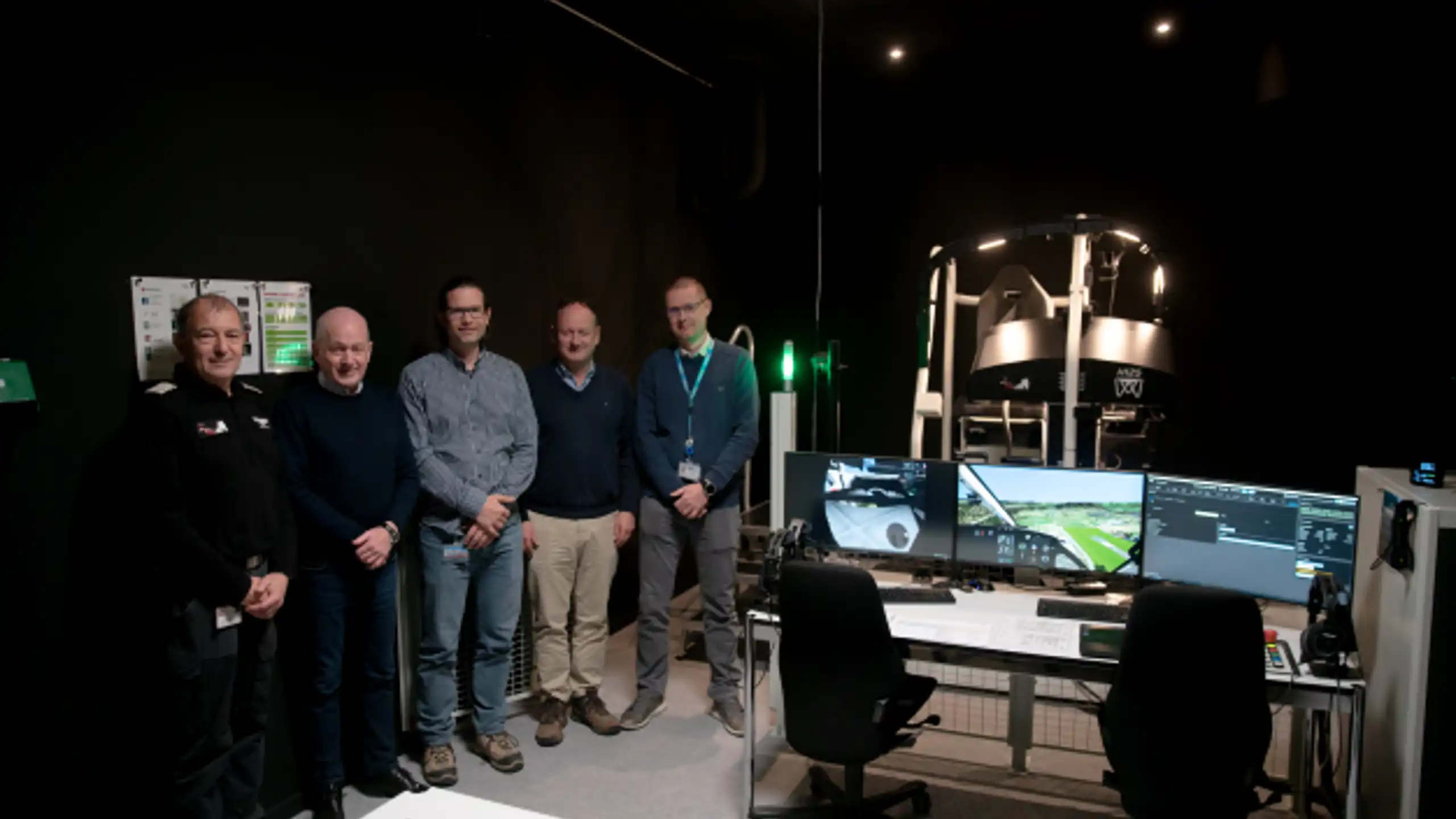 The team behind the set up of the training facility the 23 of November
