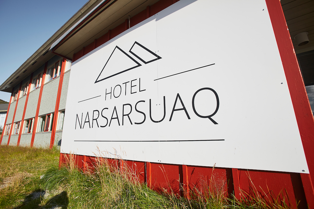 Front Sign Of Hotel Narsarsuaq. Photo Peter Lindstrom ,Visit Greenland
