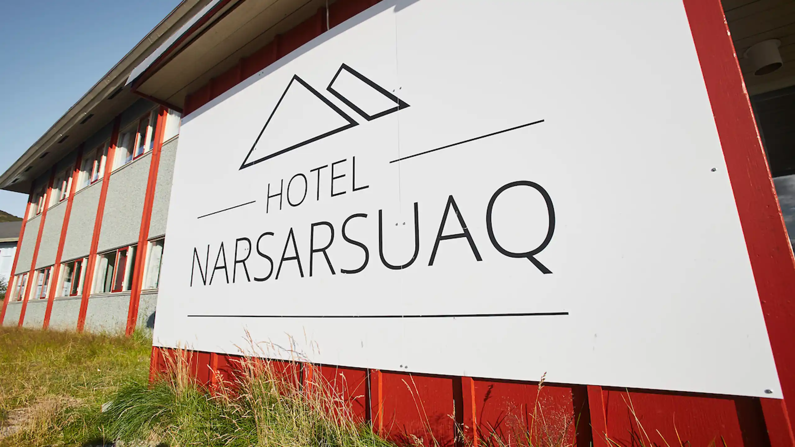 Front Sign Of Hotel Narsarsuaq. Photo Peter Lindstrom ,Visit Greenland