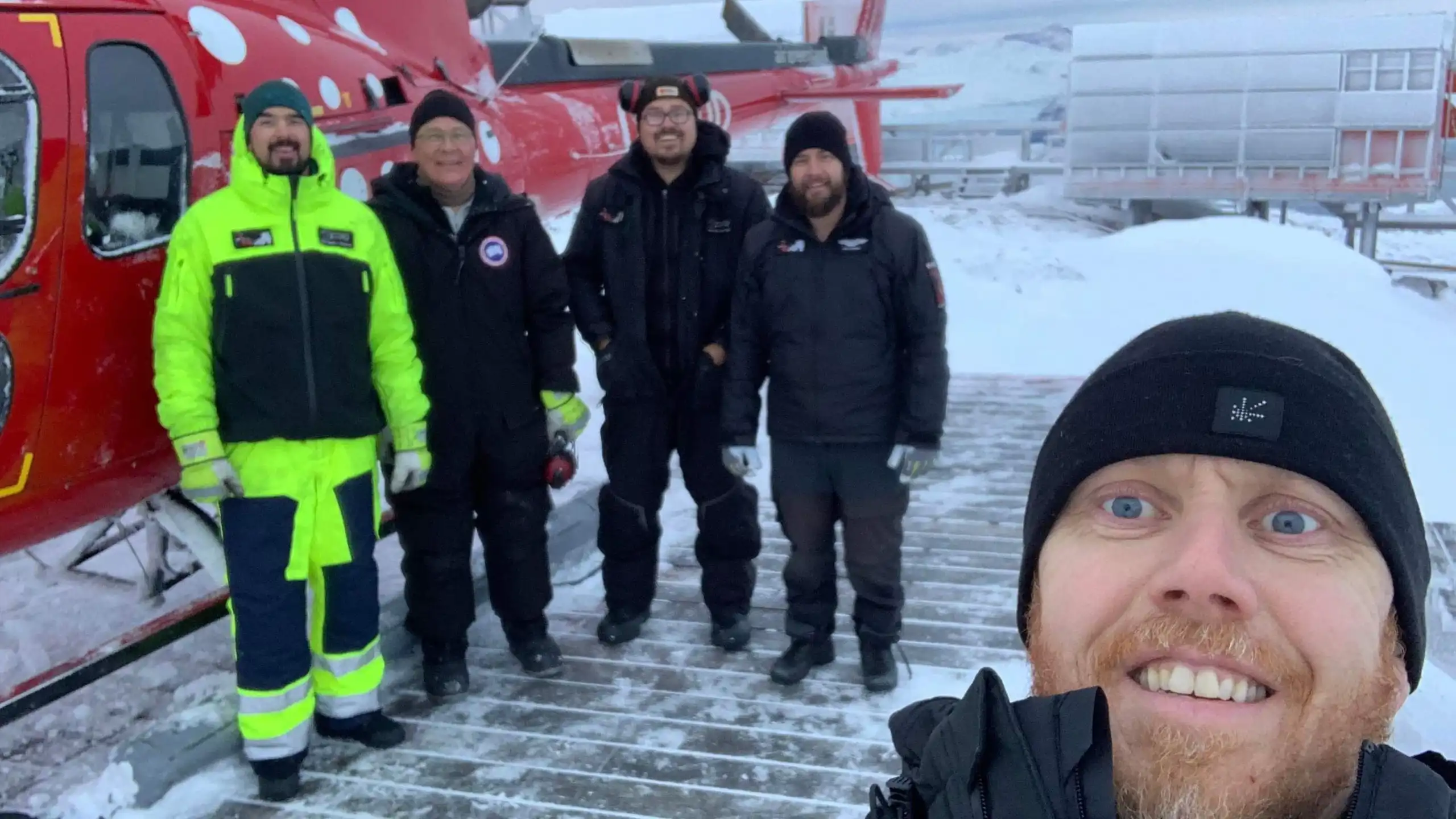 Piloten skal også med på billedet